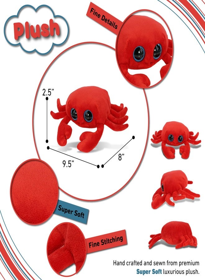 بازلد دمية سلطعون أحمر بعين كبيرة في حيرة، 6 بوصات - Image 3